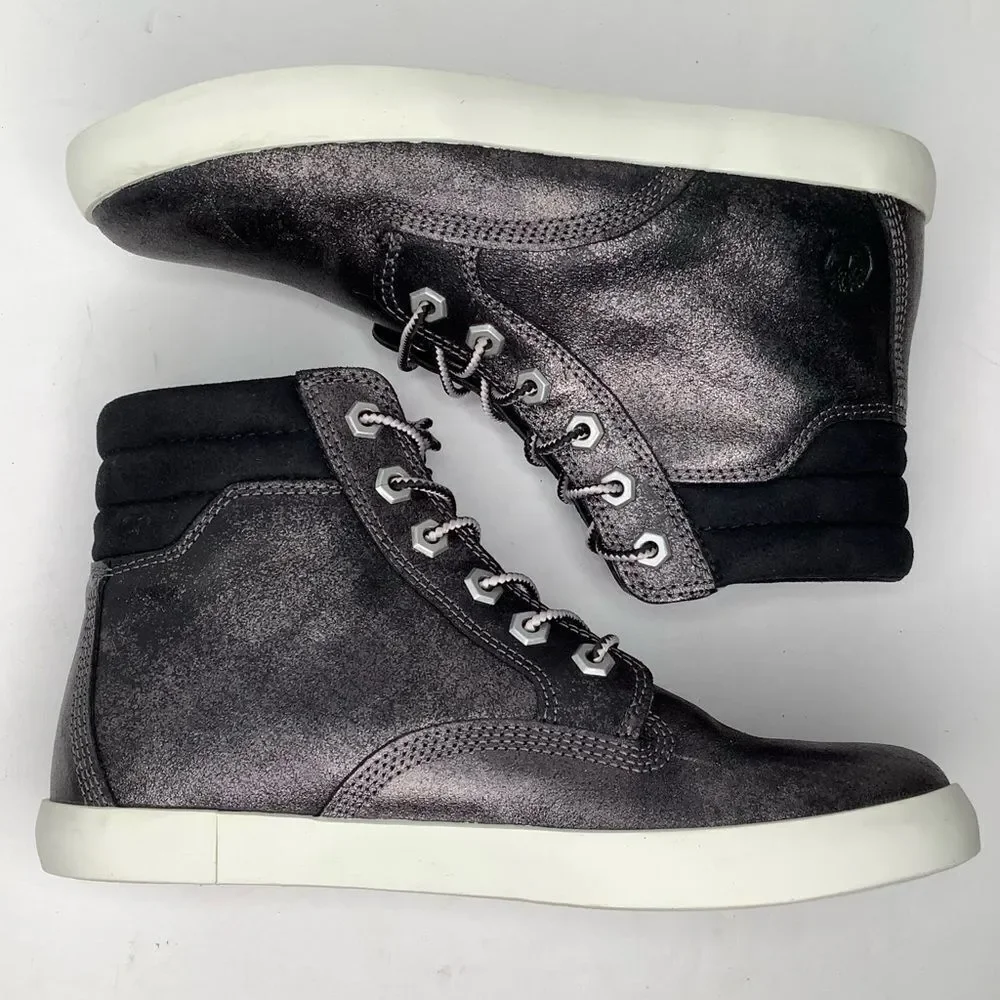 Timberland Dausette Metallic Leather Ankle Boot Sneaker Women’s Sz 7.5 Street